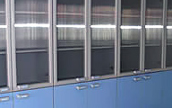 Suspended, fixed, and moveable cupboards